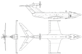 vue en plan de l’avion