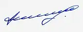 signature d'Alexandre Beglov