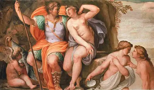 Agostino Carracci, Vénus et Mars.