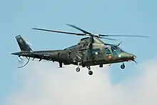 Un A109 de la force aérienne belge au Royal International Air Tattoo 2018.