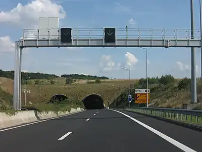 Entrée du Tunnel Markusbierg en direction de l'Allemagne