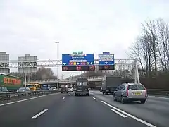 La route européenne 25 près de Rotterdam.