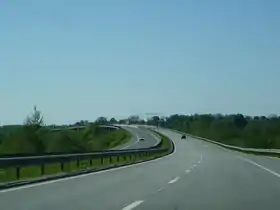La E77 près de Kaliningrad
