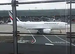 L'A319 d'Air France F-GRHH avec le dôme Wifi