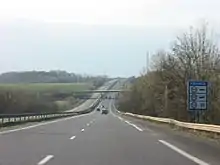 Début de l'A31 à la frontière luxembourgeoise