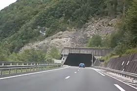 Le tunnel de Châtillon.