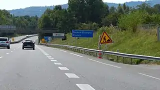 Début de l'A410 en provenance de l'A40