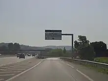 A43 au niveau de la sortie 7, vers Chambéry.