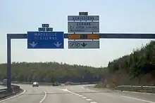 A46 au niveau de la sortie 14, vers Marseille.