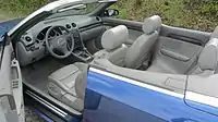 Intérieur d'une Audi A4 B6 Cabriolet