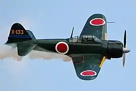 Mitsubishi A6M « Zero » japonais.