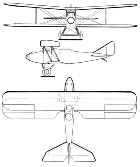 vue en plan de l’avion