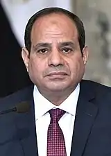 Abdel Fattah al-Sissi, président égyptien (depuis 2014),,.