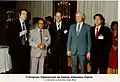 Sao Paulo, 1982 ; de gauche à droite : B. Toma, C. Lora, O. M. de Carvalho Jr, L. Coggins et H. Nakajima.