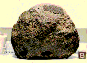Vue extérieure de la météorite Allan Hills