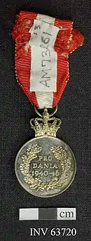 Médaille de la liberté du roi Christian X