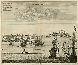 Prise d'Olinda au Brésil par les Néerlandais, v. 1671