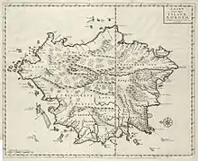 Carte néerlandaise de 1724 montrant notamment les royaumes de Sambas, Sukadana et Banjarmasin