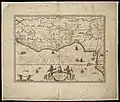 Carte du golfe de Guinée - Peter Schenk l'Ancien (1660 - 1718); Gerard Valck (1652 - 1726).