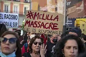 Manifestation dénonçant la crise migratoire à Melilla le dimanche 26 à 18 h 00 à Callao.