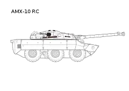 AMX-10 RC en position basse