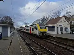 Départ d'un train de la ligne S1.