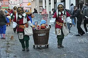 Figure de bouffon : Kleiekotzer. Carnaval à Bodnegg