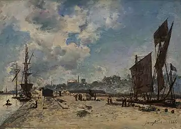 Quai à Honfleur, 1866Le Havre, musée d'art moderne André-Malraux