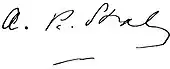 signature d'Arthur Penrhyn Stanley