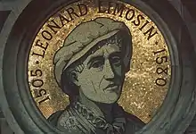  Médaillon de la façade de l'Hôtel de ville représentant Léonard Limosin.