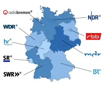 Carte actuelle des stations membres de l'ARD