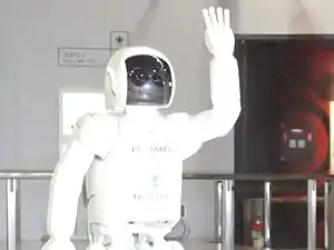 Les deux cameras à l'intérieur de la visiere d'ASIMO.