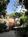 Le jardin de l'université américaine de Rome.