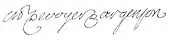 signature de Marc-Pierre de Voyer de Paulmy, comte d'Argenson
