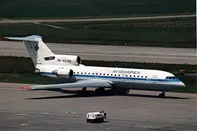 RA-42390, l'appareil impliqué dans l'accident, ici en mai 1993 à l'aéroport de Zurich