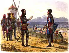 Édouard III refusant d'aller au secours de son fils, le Prince Noir.