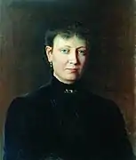Portrait de femme, (1886) - Musée régional des Beaux-Arts de Rostov.