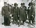 L'archiduc Joseph-Auguste de Habsbourg-Lorraine et le diplomate Miklós Szemere lors de la 3e compétition internationale de tir sur cible à Pusztaszentlőrincz (1903)