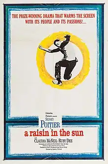 Description de l'image A Raisin in the Sun (1961 film poster).jpg.