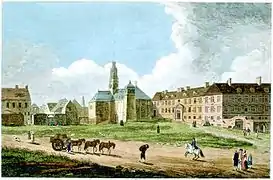 Vue de l'Église et du Collège des Jésuites, 1761
