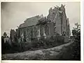 L'église de Richebourg détruite lors des bombardements allemands de la Première Guerre mondiale.