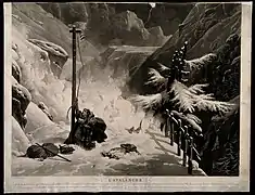 L'avalanche d'après Hippolyte Lecomte.