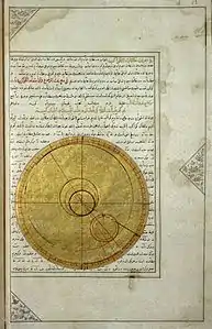 Page du Kitab-i viladat-i Iskandar, l'horoscope du Sultan Iskandar, XVe siècle (collection sur l'astrologie).