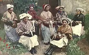 Groupe de dentellières du Puy en Velay