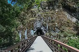 Un tunnel du parc provincial de Coquihalla Canyon.