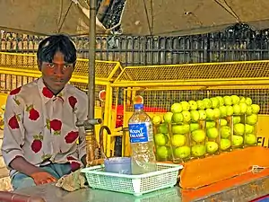 Vendeur des rues à Fort Rouge (Delhi)