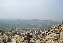 Vallée de Peshawar vue de Ranigat.