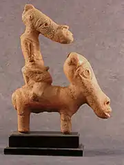 Homme à cheval en Terracotta, Nok