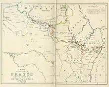 Nord-Est de la France, au traité de Paris 1814 et Traité de Paris 1815.