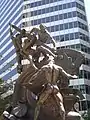 Mechanics monument (en), également connu sous le nom de Donahue Memorial Fountain, 1901 (Market Street, San Francisco).